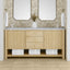 72 inch Rathenow modern vanity Carrara White Marble top