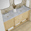 72 inch Rathenow modern vanity Carrara White Marble top view 2