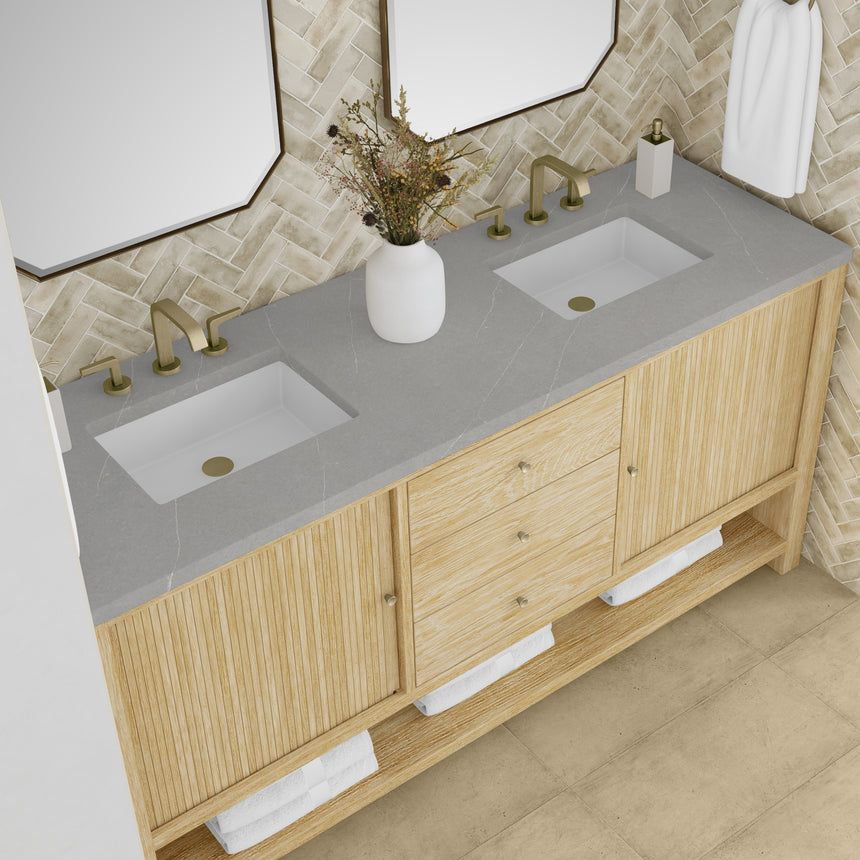 72 inch Rathenow modern vanity Zeus Quartz cover