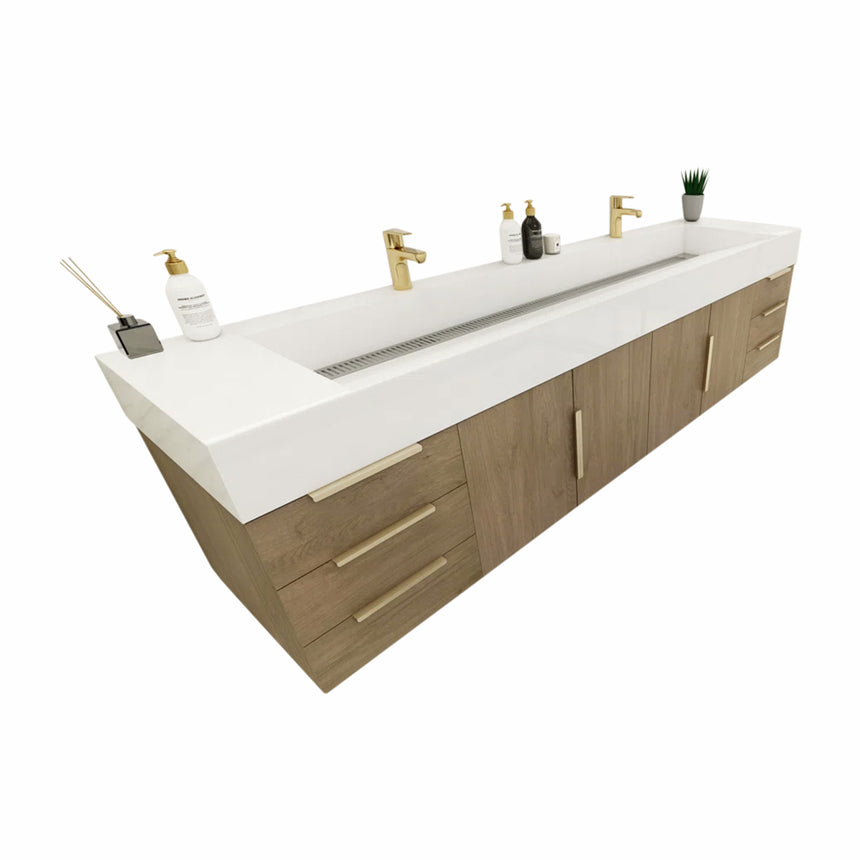 Breton Floating Vanity - 2nd Generation (24"-84")