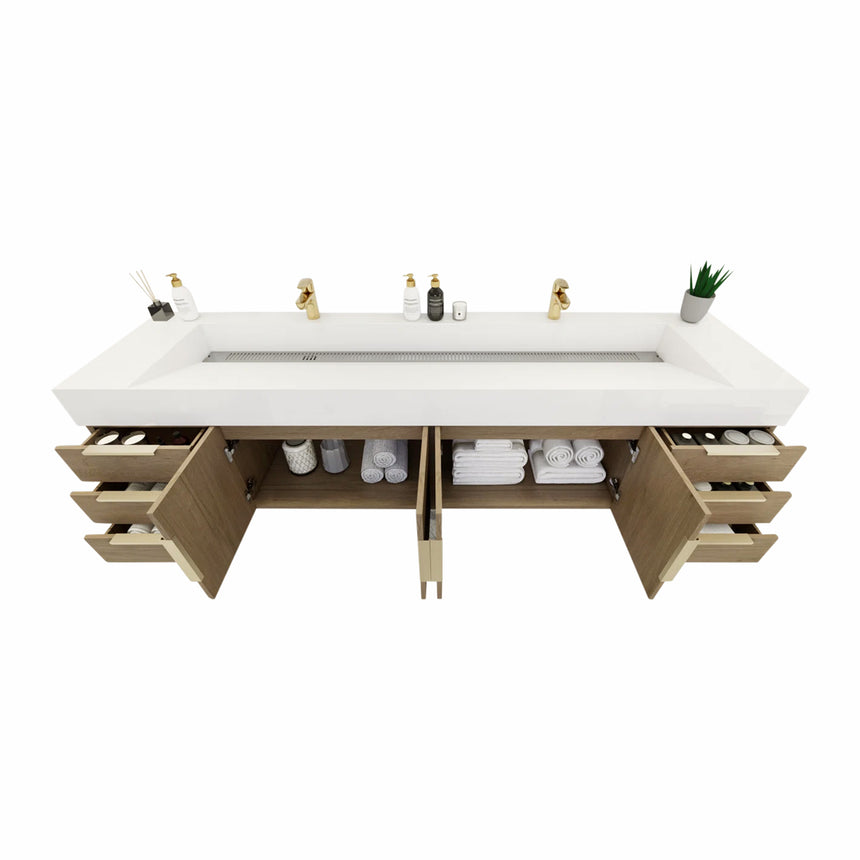 Breton Floating Vanity - 2nd Generation (24"-84")