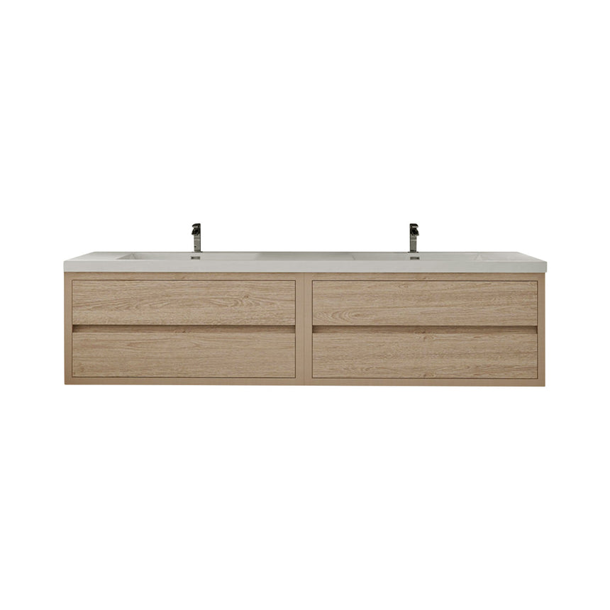 72 inch Andorra Floating Vanity American Yellowwood