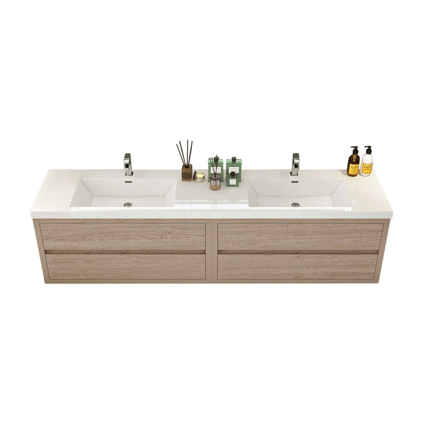 72 inch Andorra Floating Vanity American Yellowwood