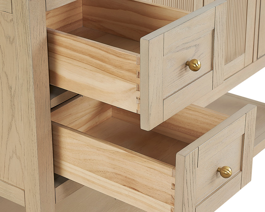 48 inch Chivery Modern Vanity in Light Oak Finish