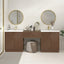 Modern Bathroom with a makeup vanity set from O&N Floating Vanity.