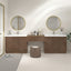 Modern Bathroom with a makeup vanity set from O&N Floating Vanity.