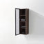 Wooden Linen Cabinet with Glass door open