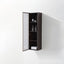 Wooden Linen Cabinet with Glass door open