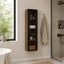 Linen Cabinet in Oak finish in modern bathroom
