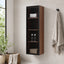 Linen Cabinet in Walnut finish with glass door