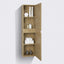 Wooden Linen cabinet with door open