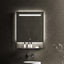 Bathroom LED Mirror on a dark wall