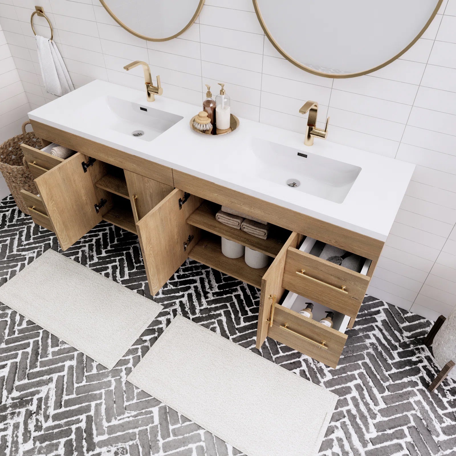 Belgian Floating Vanity (24"84") O&N Floating Vanity