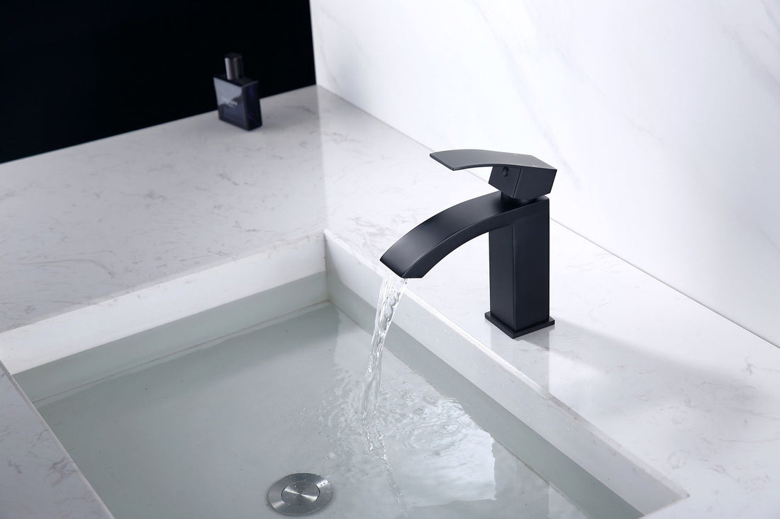 O&N Angular Rounded Single Lever Faucet (Black/Chrome/Brushed Nickel ...